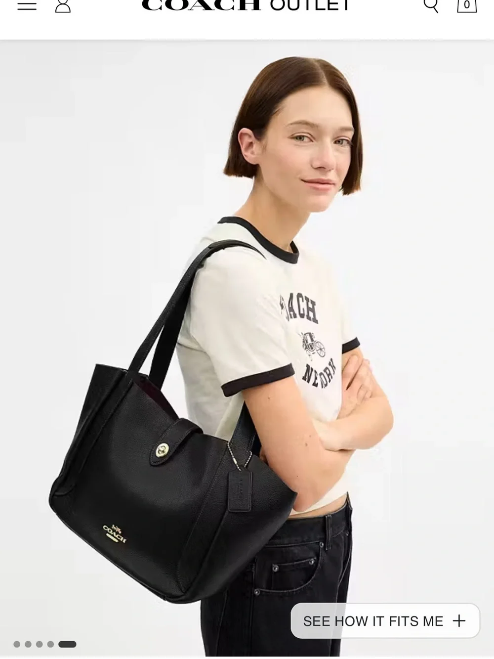 Coach Hadley Turnlock Tote Bag
